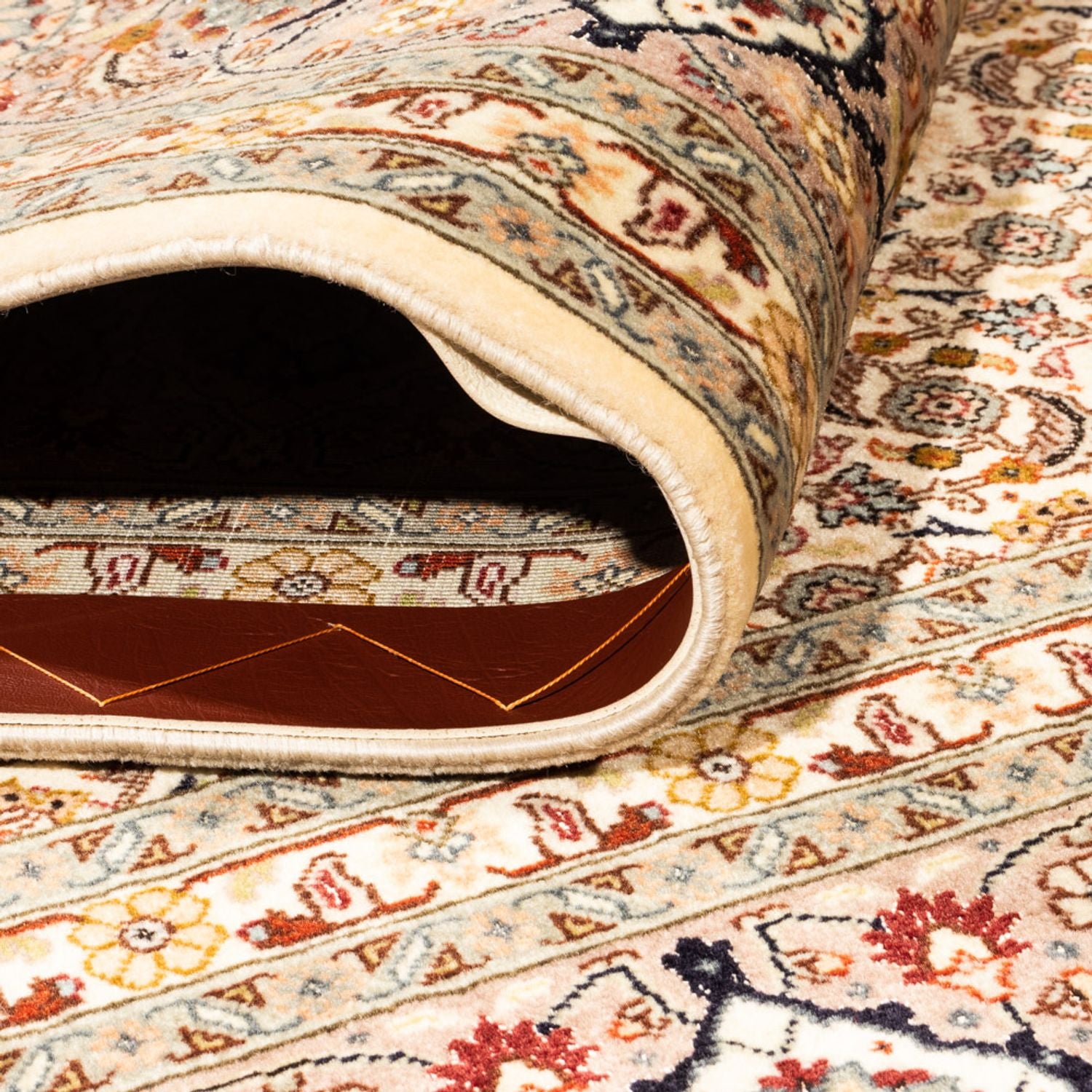 Persisk tæppe - Tabriz - Royal firkantet  - 206 x 204 cm - mørk beige