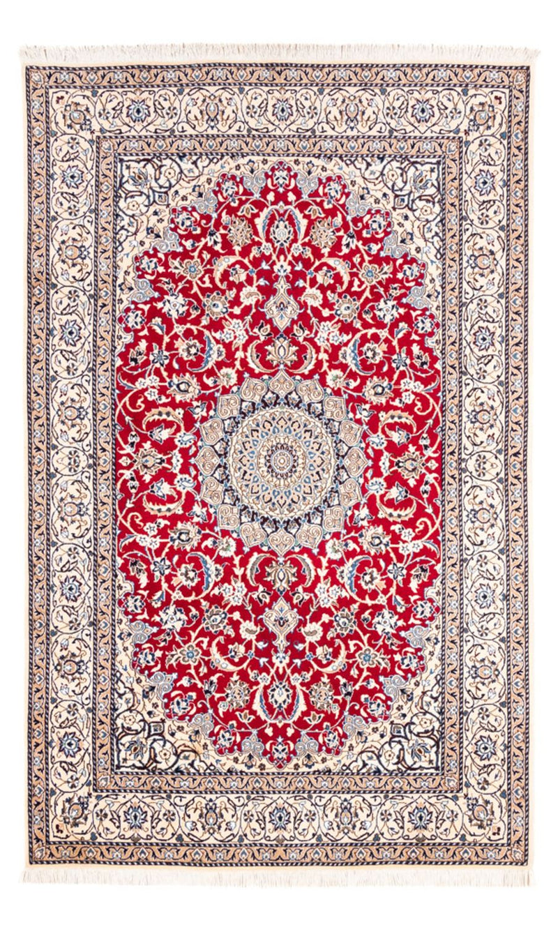 Persisk tæppe - Nain - 246 x 156 cm - rød
