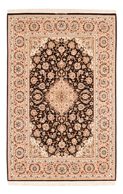 Løber Persisk tæppe - Isfahan - Premium - 227 x 148 cm - mørkeblå