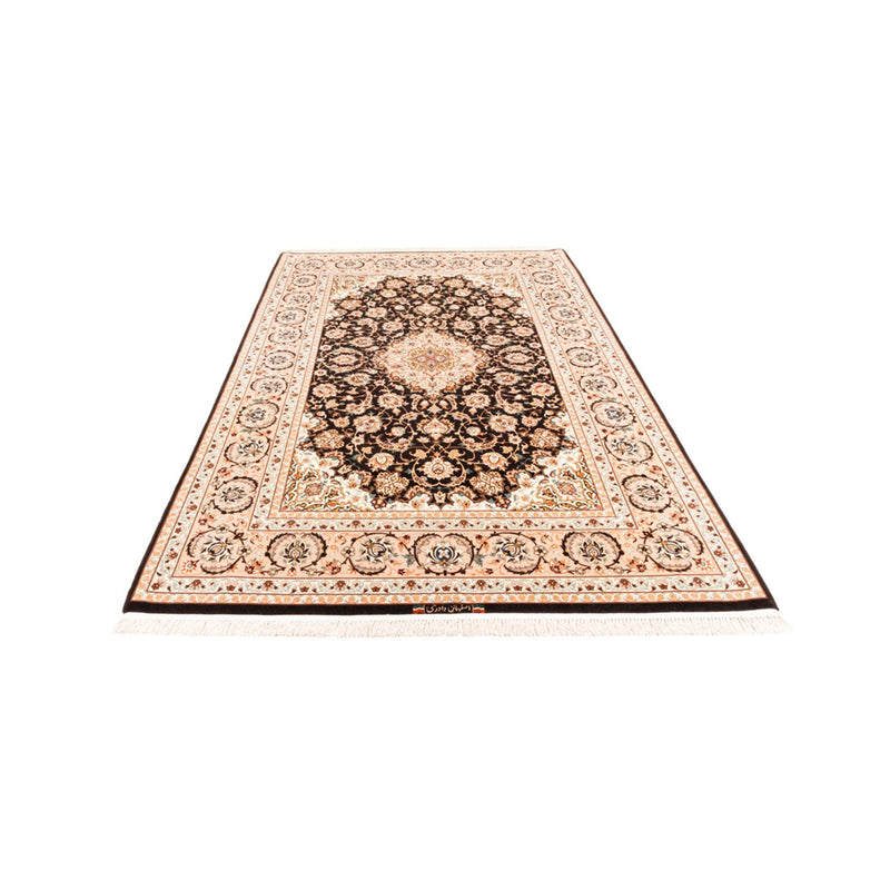 Løber Persisk tæppe - Isfahan - Premium - 227 x 148 cm - mørkeblå