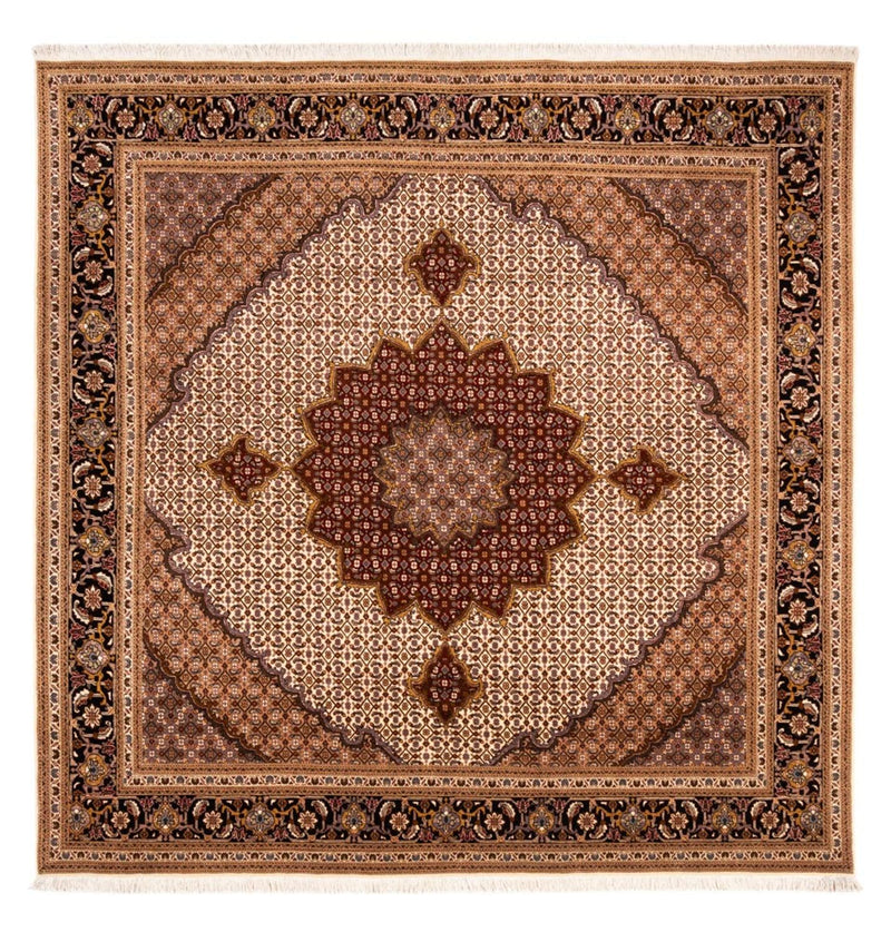 Persisk tæppe - Tabriz - Royal firkantet  - 256 x 250 cm - bordeaux rød