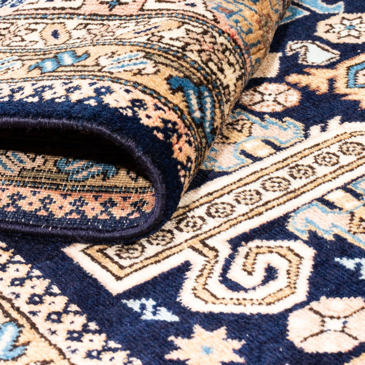 Persisk tæppe - Nomadisk - 270 x 170 cm - mørkeblå