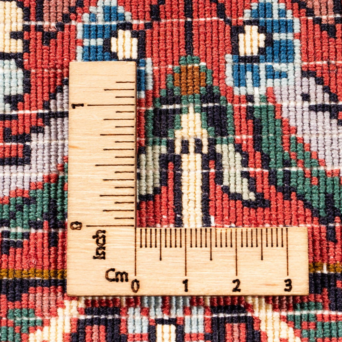 Persisk tæppe - Bijar firkantet  - 250 x 248 cm - mørkeblå