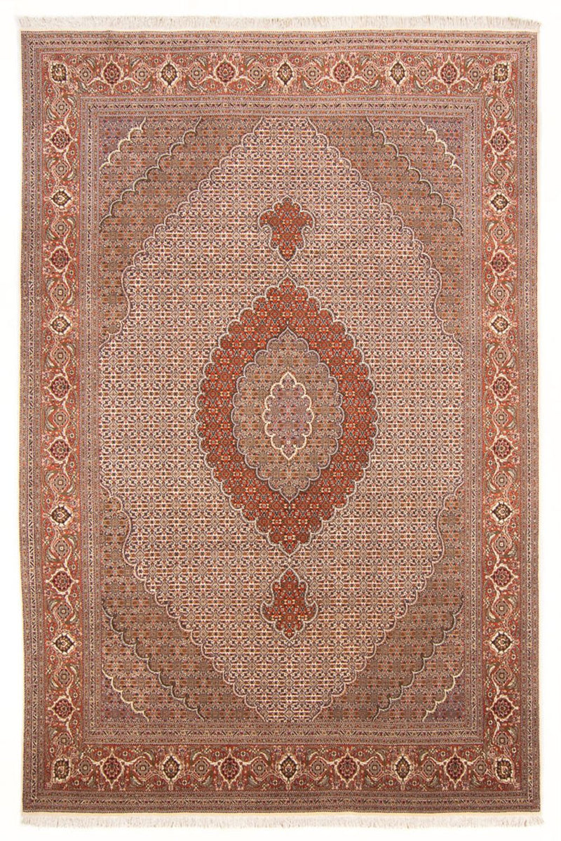 Persisk tæppe - Tabriz - Royal - 304 x 195 cm - mørk beige