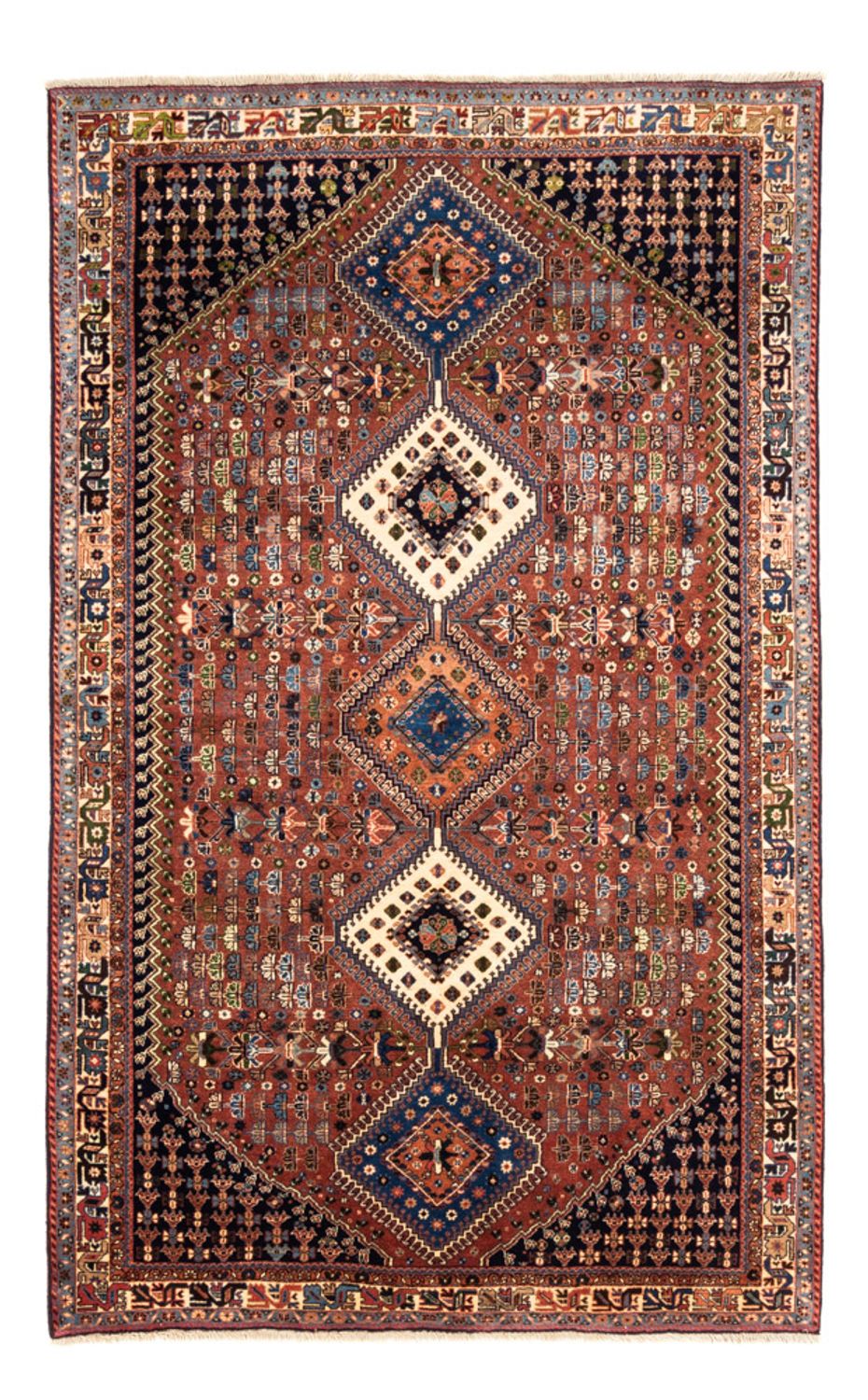Løber Persisk tæppe - Nomadisk - 230 x 146 cm - rød