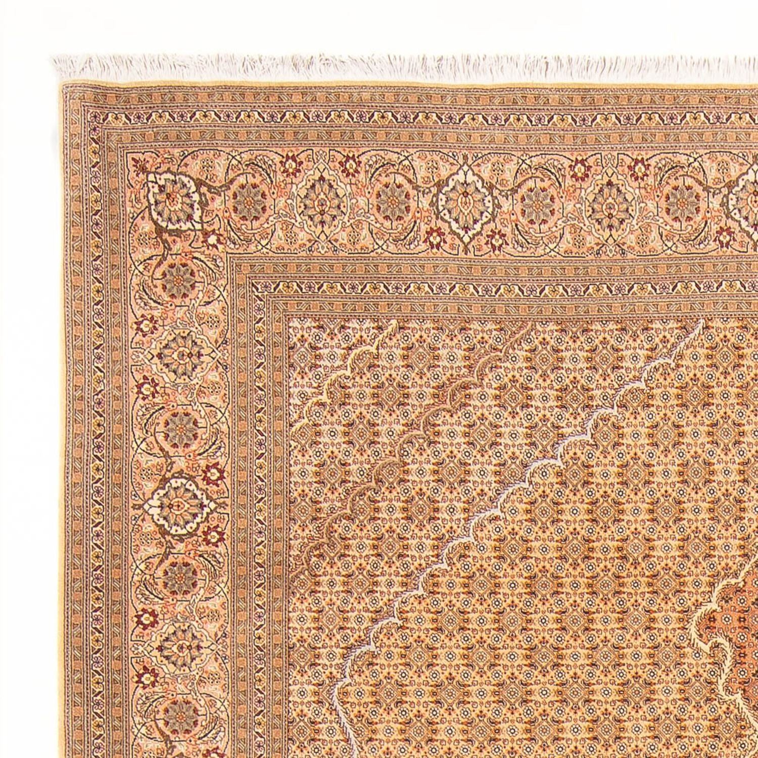Persisk tæppe - Tabriz - Royal - 300 x 200 cm - lys beige