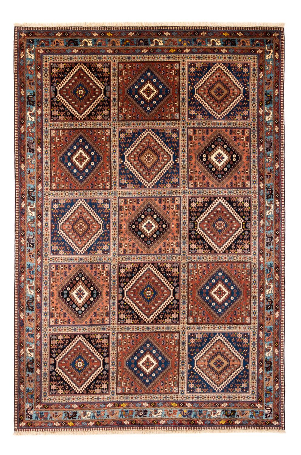 Persisk tæppe - Nomadisk - 305 x 205 cm - mørk beige