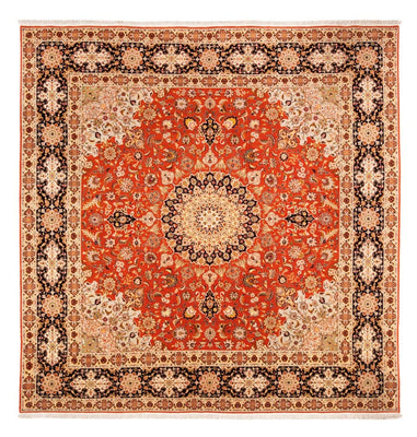 Persisk tæppe - Tabriz firkantet  - 253 x 249 cm - orange