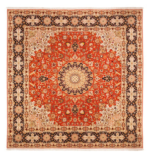 Persisk tæppe - Tabriz firkantet  - 253 x 249 cm - orange