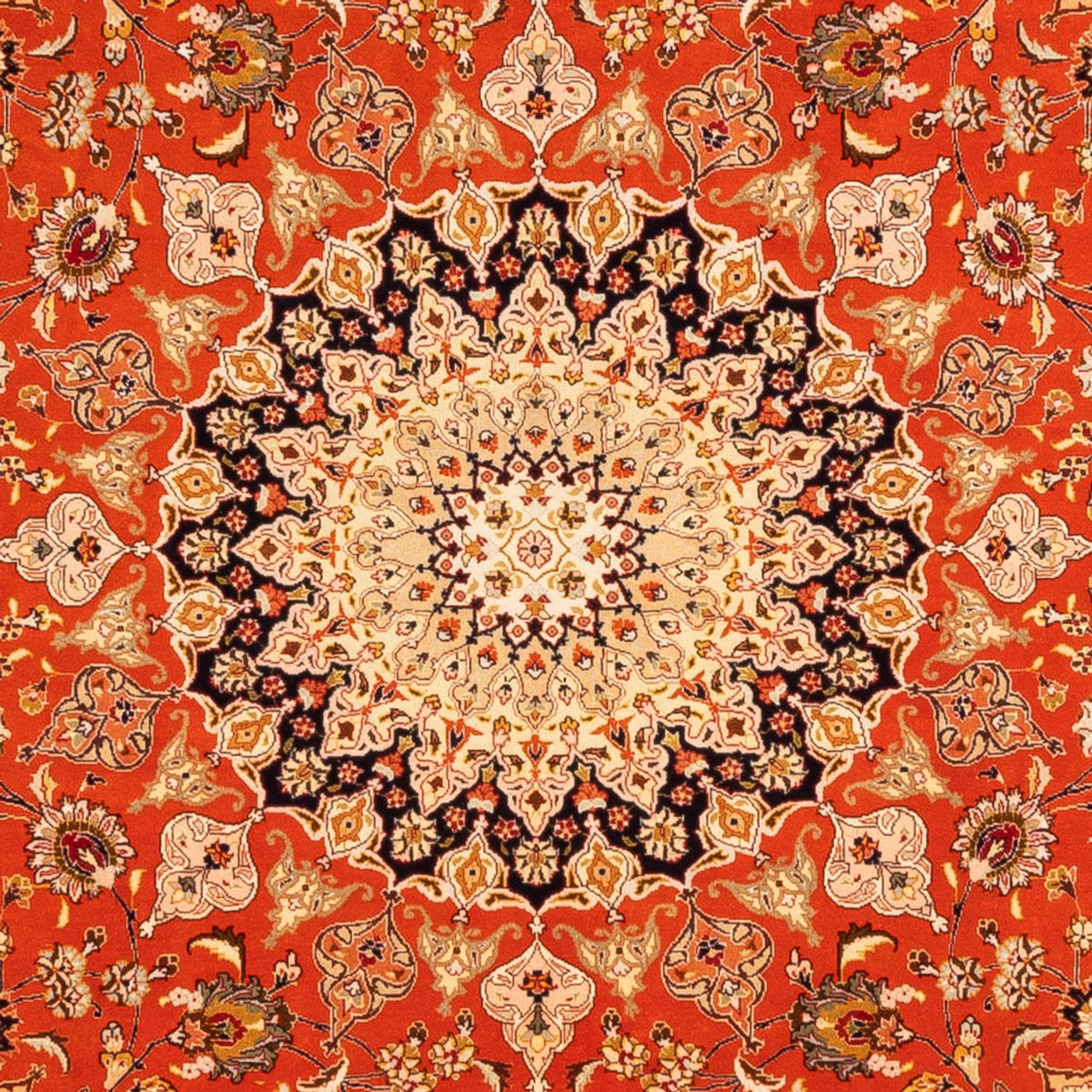 Persisk tæppe - Tabriz firkantet  - 253 x 249 cm - orange