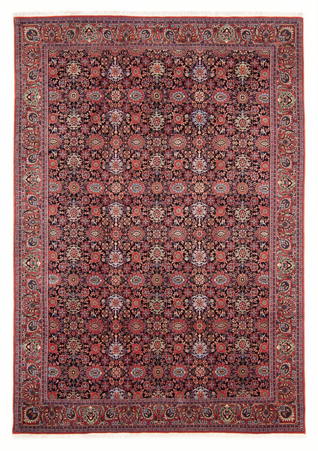 Persisk tæppe - Bijar - Royal - 292 x 200 cm - mørkeblå