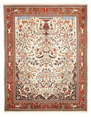 Persisk tæppe - Ghom - 280 x 211 cm - creme