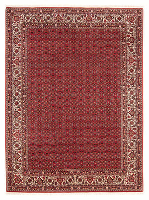 Persisk tæppe - Bijar - Royal - 272 x 217 cm - mørkerød