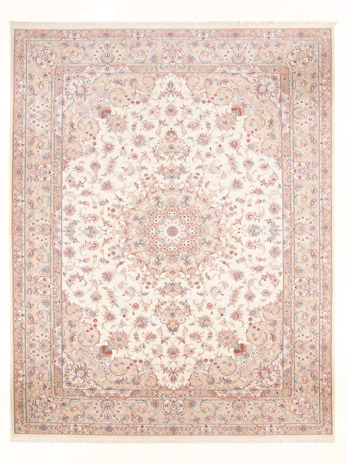 Persisk tæppe - Tabriz - Royal - 343 x 247 cm - creme