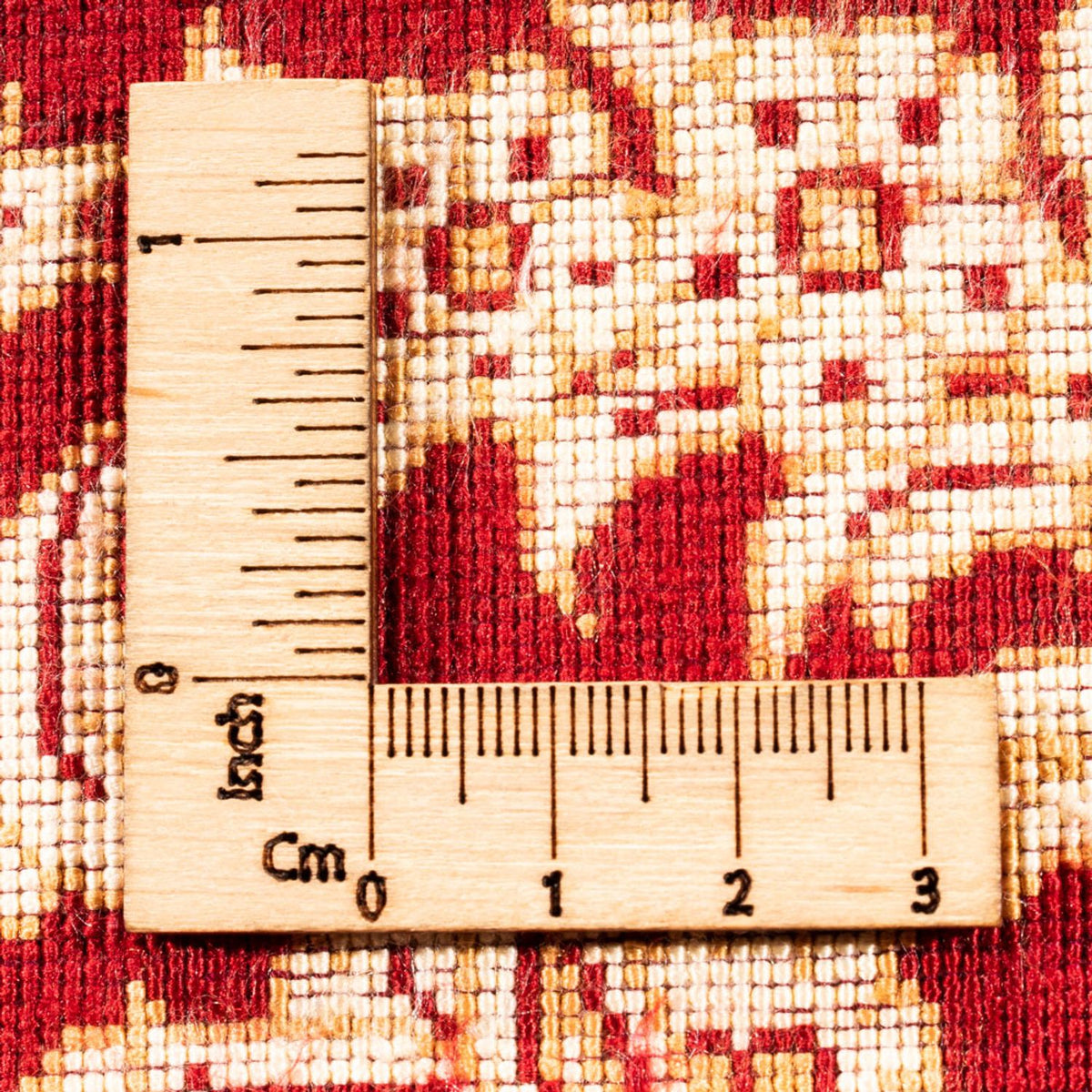 Silketæppe - Ghom Silk - Premium firkantet  - 200 x 200 cm - guld