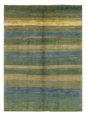 Gabbeh-tæppe - Persisk - 208 x 150 cm - lysegrøn