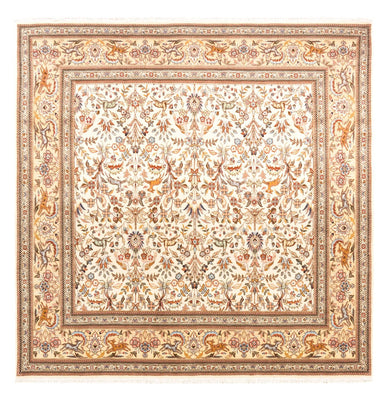 Persisk tæppe - Classic firkantet  - 205 x 205 cm - creme