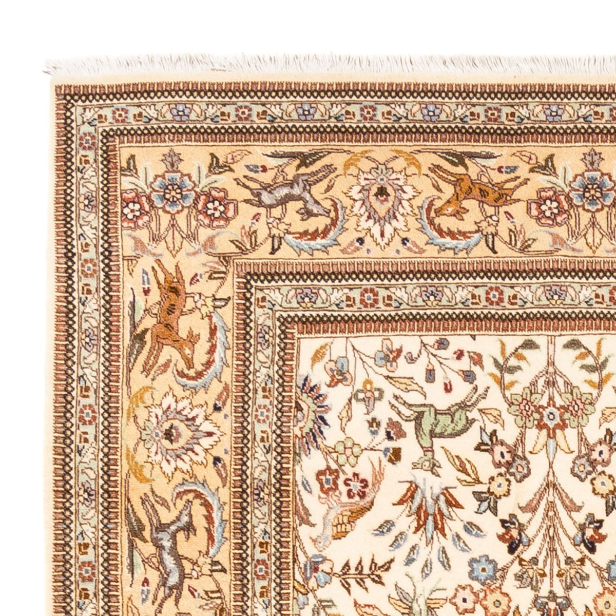 Persisk tæppe - Classic firkantet  - 205 x 205 cm - creme