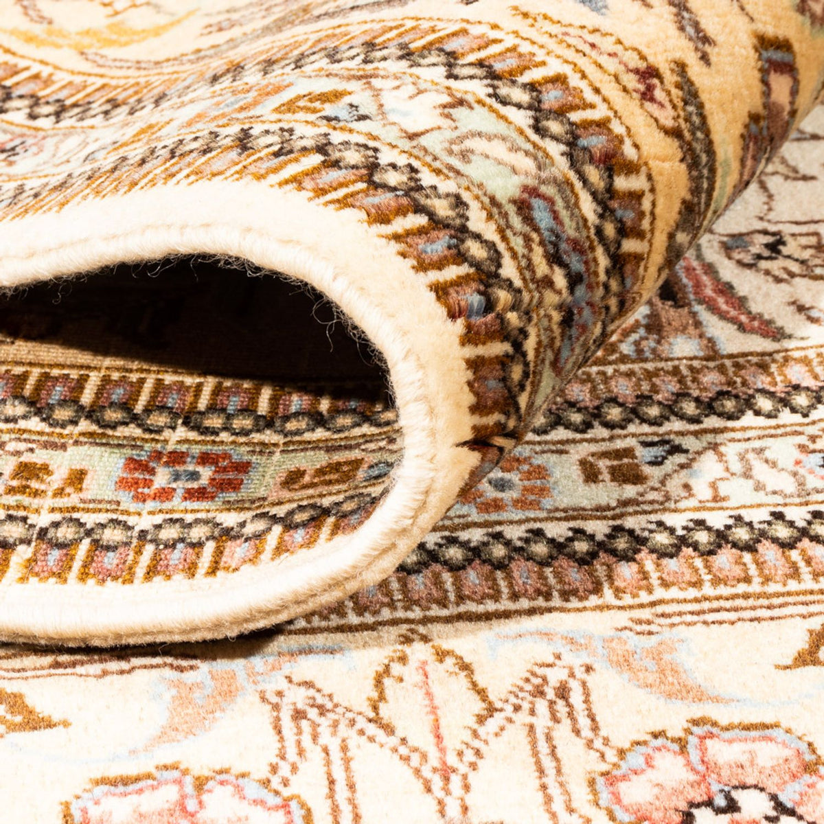 Persisk tæppe - Classic firkantet  - 205 x 205 cm - creme