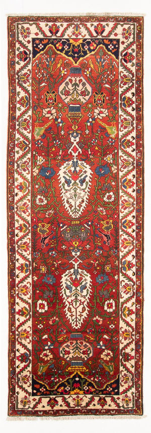 Løber Persisk tæppe - Nomadisk - 350 x 118 cm - rød