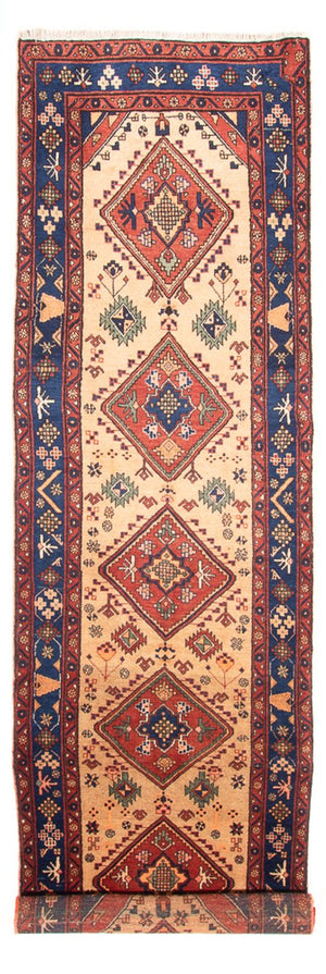 Løber Persisk tæppe - Nomadisk - 412 x 120 cm - beige