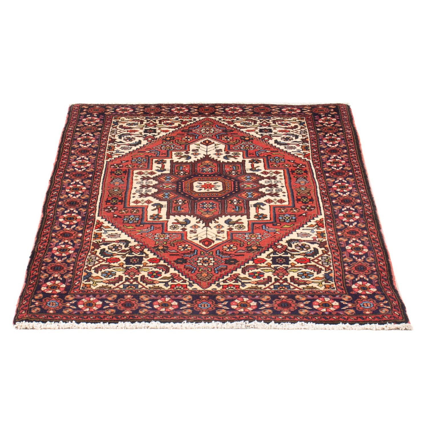 Persisk tæppe - Nomadisk - 120 x 86 cm - creme