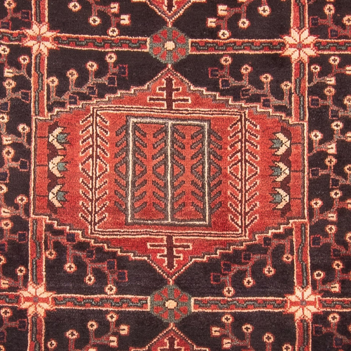 Løber Persisk tæppe - Nomadisk - 324 x 124 cm - mørkeblå