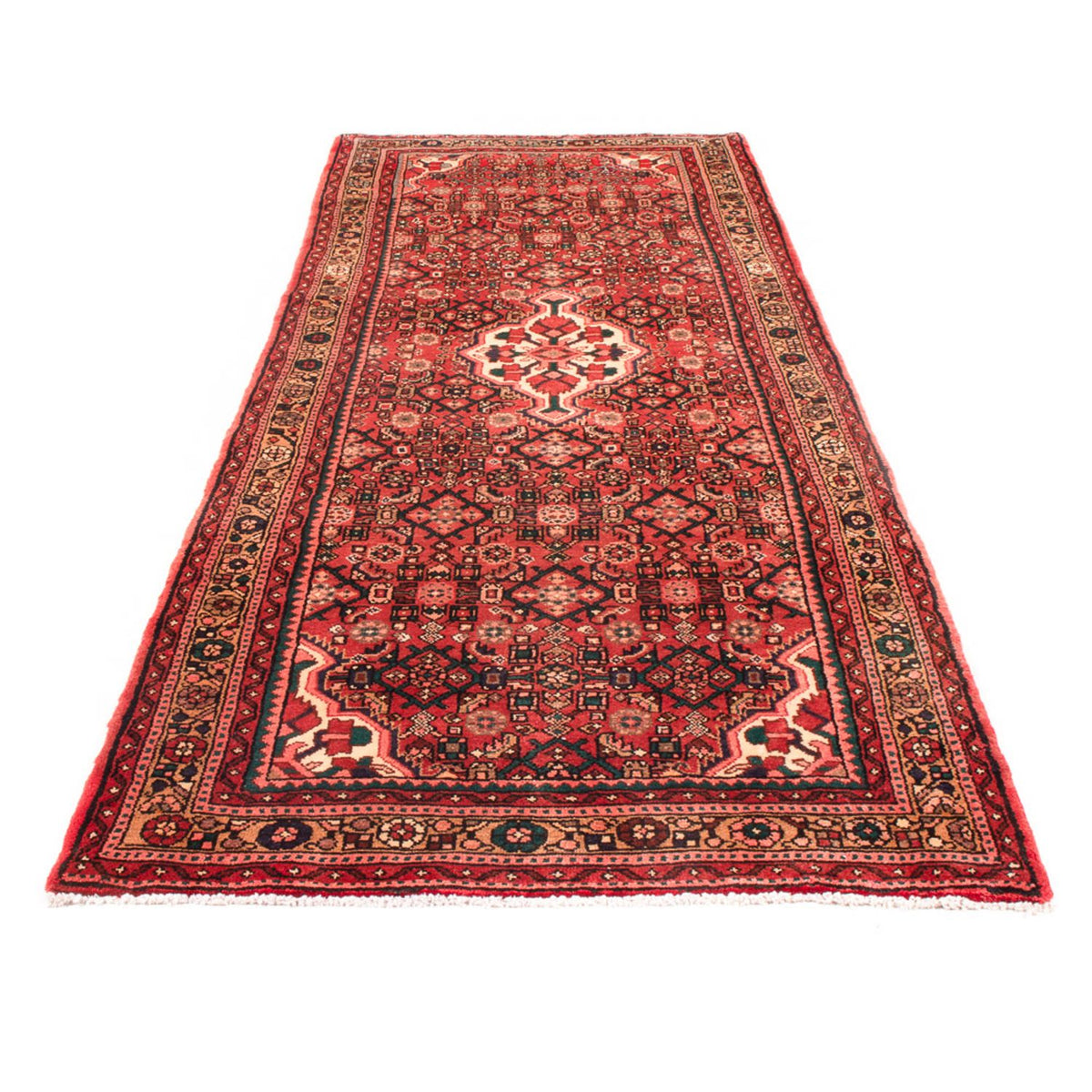 Løber Persisk tæppe - Nomadisk - 308 x 110 cm - mørkeblå