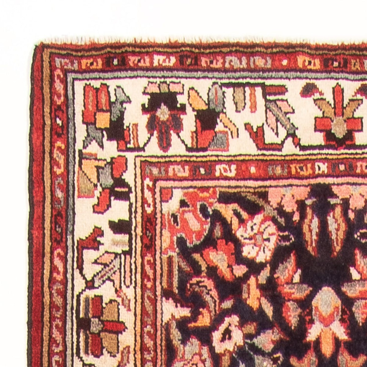 Løber Persisk tæppe - Nomadisk - 391 x 100 cm - mørkeblå