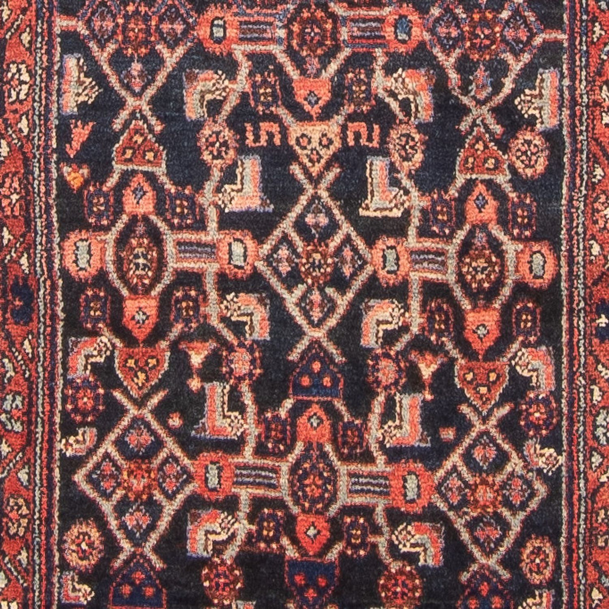 Løber Persisk tæppe - Nomadisk - 432 x 112 cm - mørkeblå