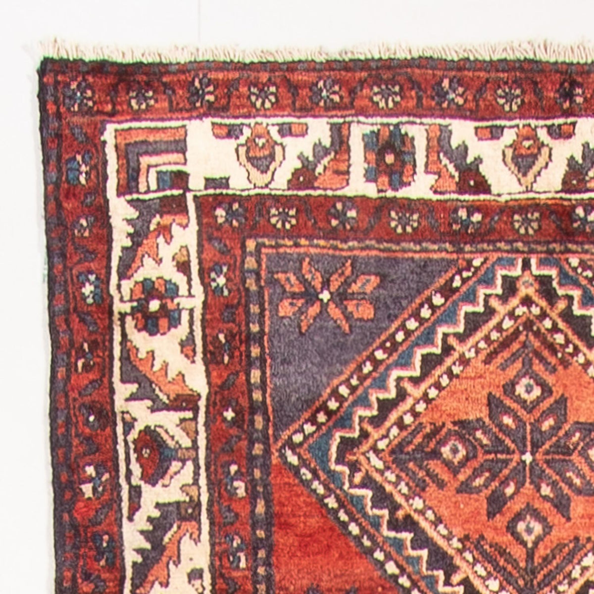 Løber Persisk tæppe - Nomadisk - 391 x 100 cm - rød