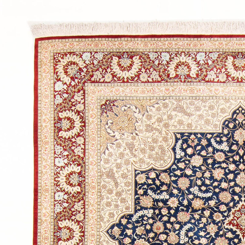 Silketæppe - Ghom Silk - Premium - 287 x 196 cm - blå