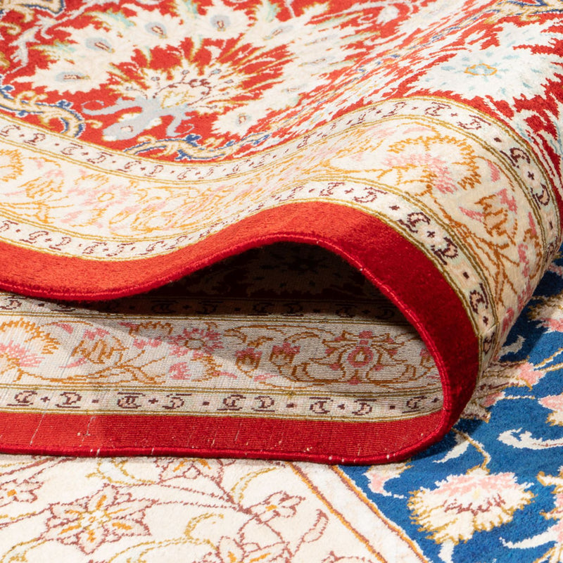 Silketæppe - Ghom Silk - Premium - 287 x 196 cm - blå