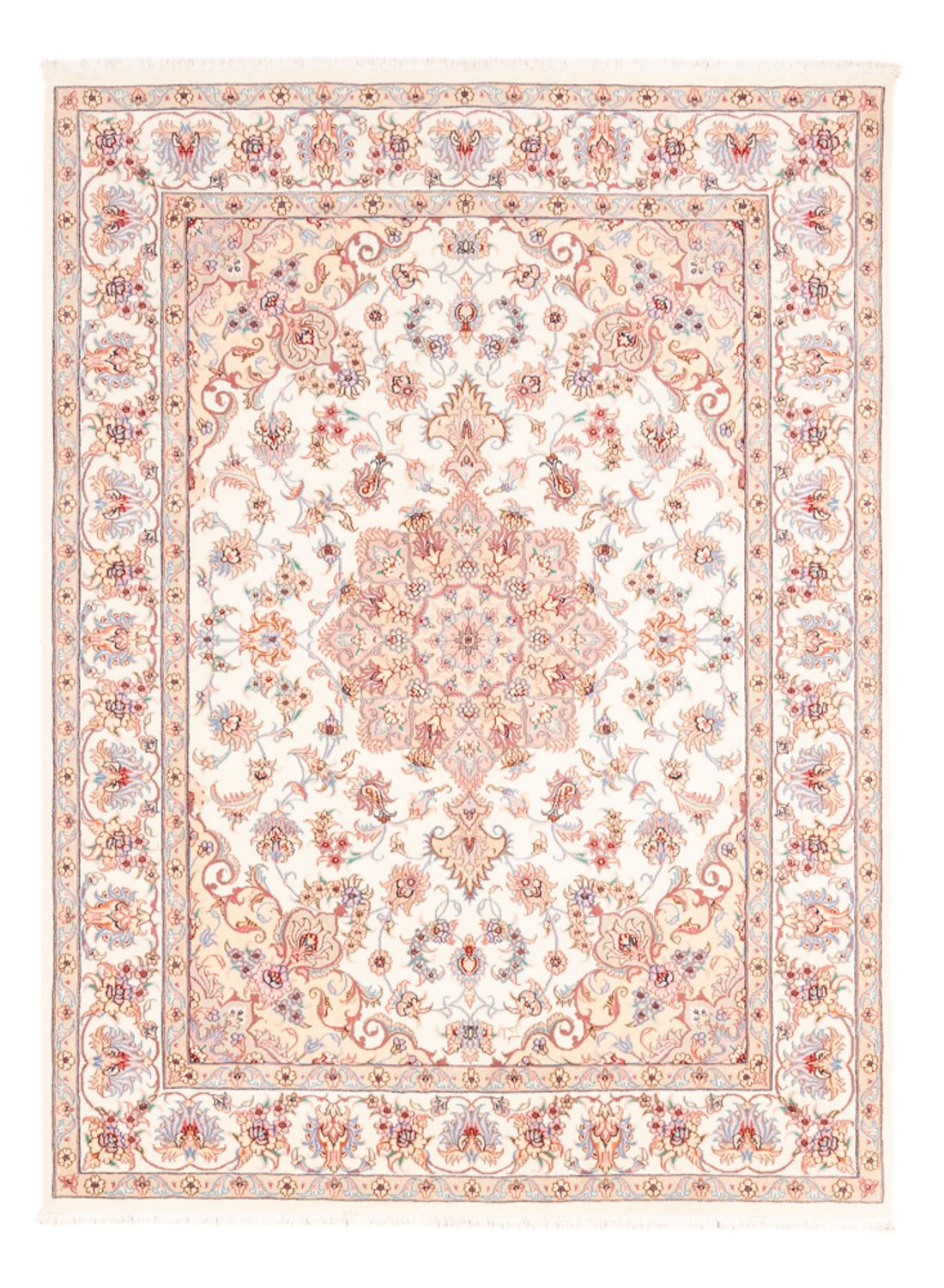 Persisk tæppe - Tabriz - 198 x 149 cm - creme