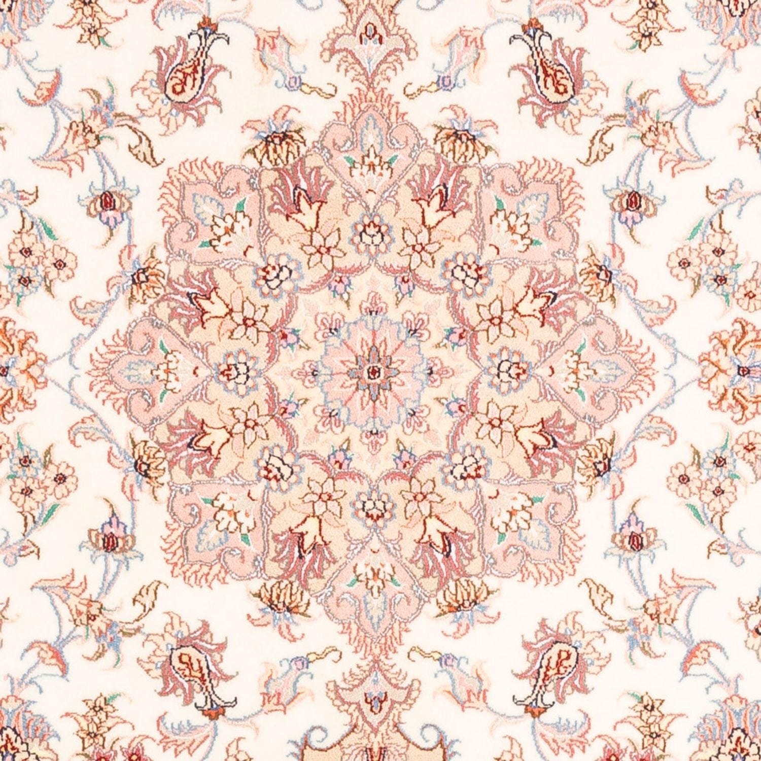 Persisk tæppe - Tabriz - 198 x 149 cm - creme