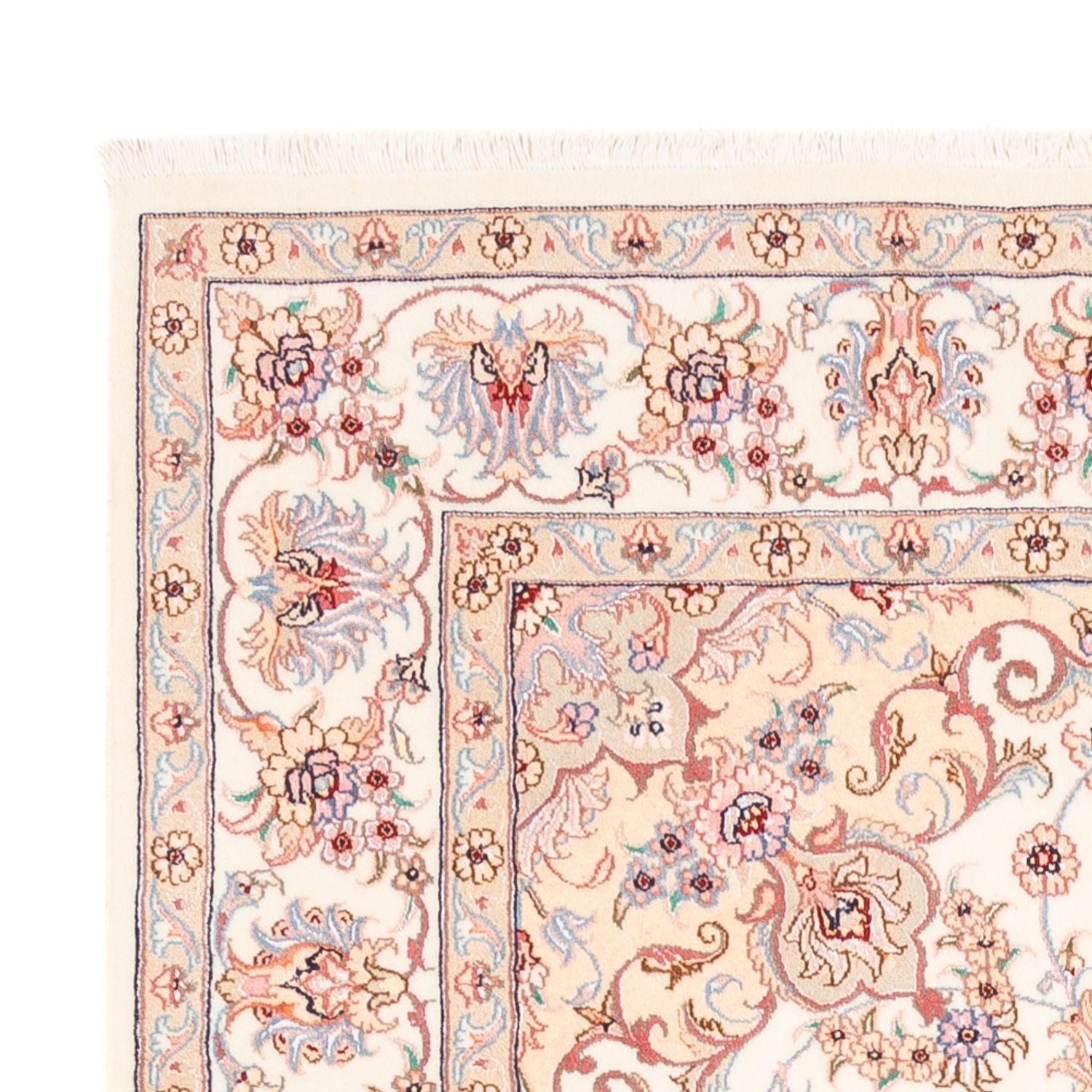 Persisk tæppe - Tabriz - 198 x 149 cm - creme