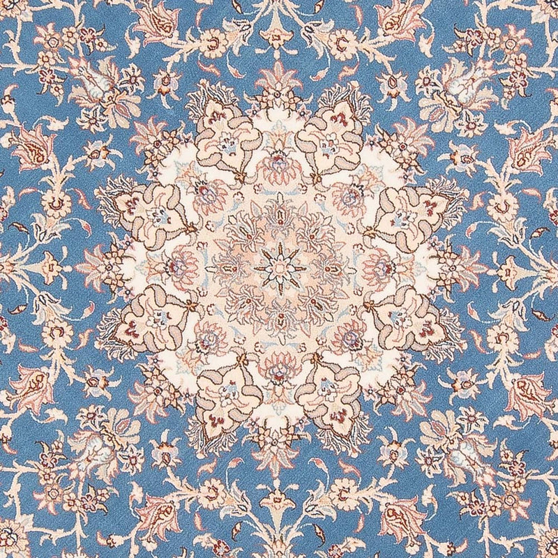 Persisk tæppe - Tabriz - Royal rundt  - 200 x 200 cm - blå