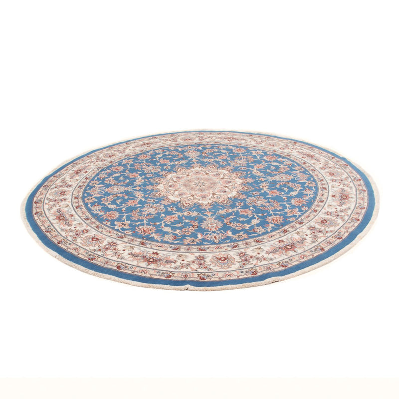 Persisk tæppe - Tabriz - Royal rundt  - 200 x 200 cm - blå