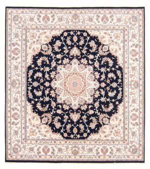 Persisk tæppe - Tabriz - Royal - 220 x 198 cm - mørkeblå
