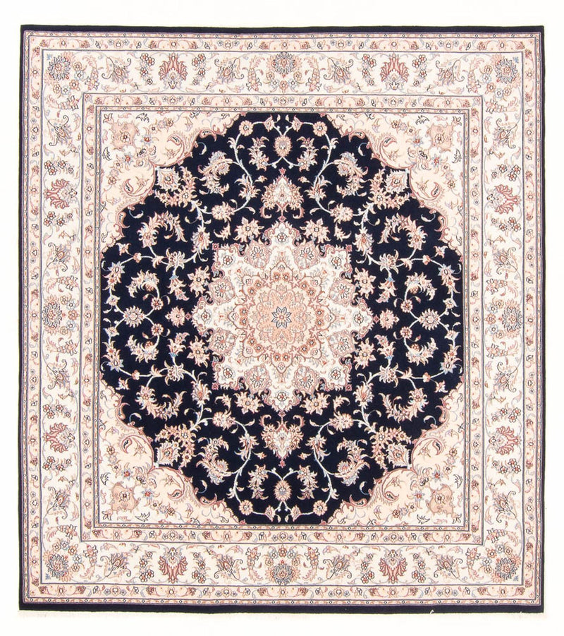 Persisk tæppe - Tabriz - Royal - 220 x 198 cm - mørkeblå