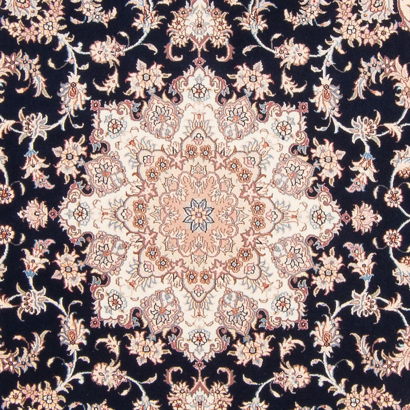 Persisk tæppe - Tabriz - Royal - 220 x 198 cm - mørkeblå