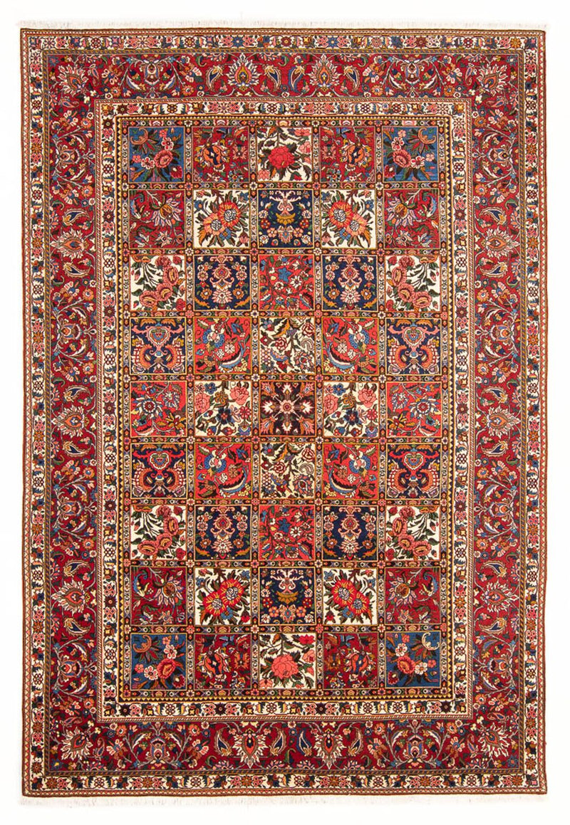 Persisk tæppe - Nomadisk - 312 x 210 cm - mørkerød