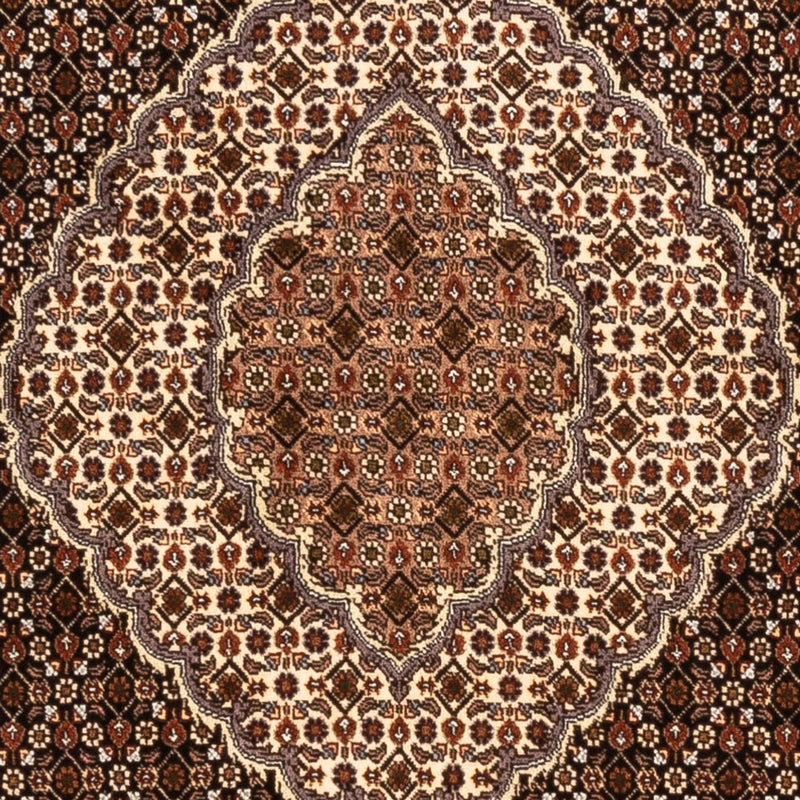 Persisk tæppe - Tabriz - Royal firkantet  - 203 x 198 cm - mørk beige