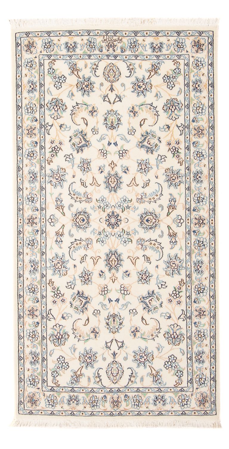 Persisk tæppe - Nain - Premium - 140 x 70 cm - creme