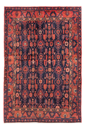 Persisk tæppe - Nomadisk - 194 x 147 cm - mørkeblå