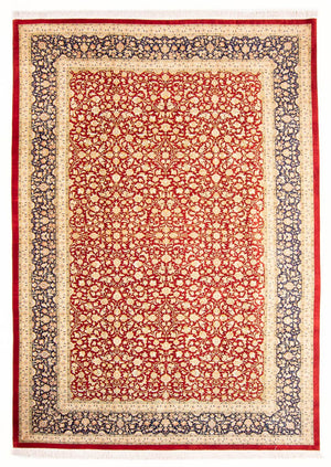 Silketæppe - Ghom Silk - Premium - 294 x 197 cm - rød