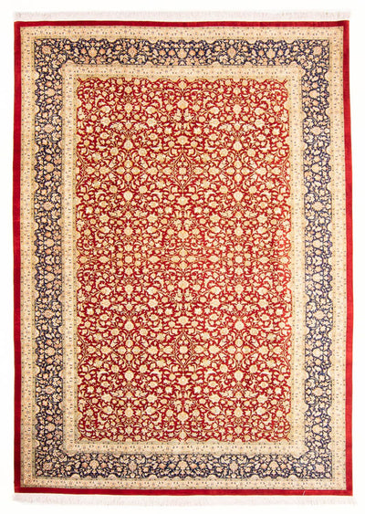 Qom silke Tæppe 197x294cm - Persisk tæppe