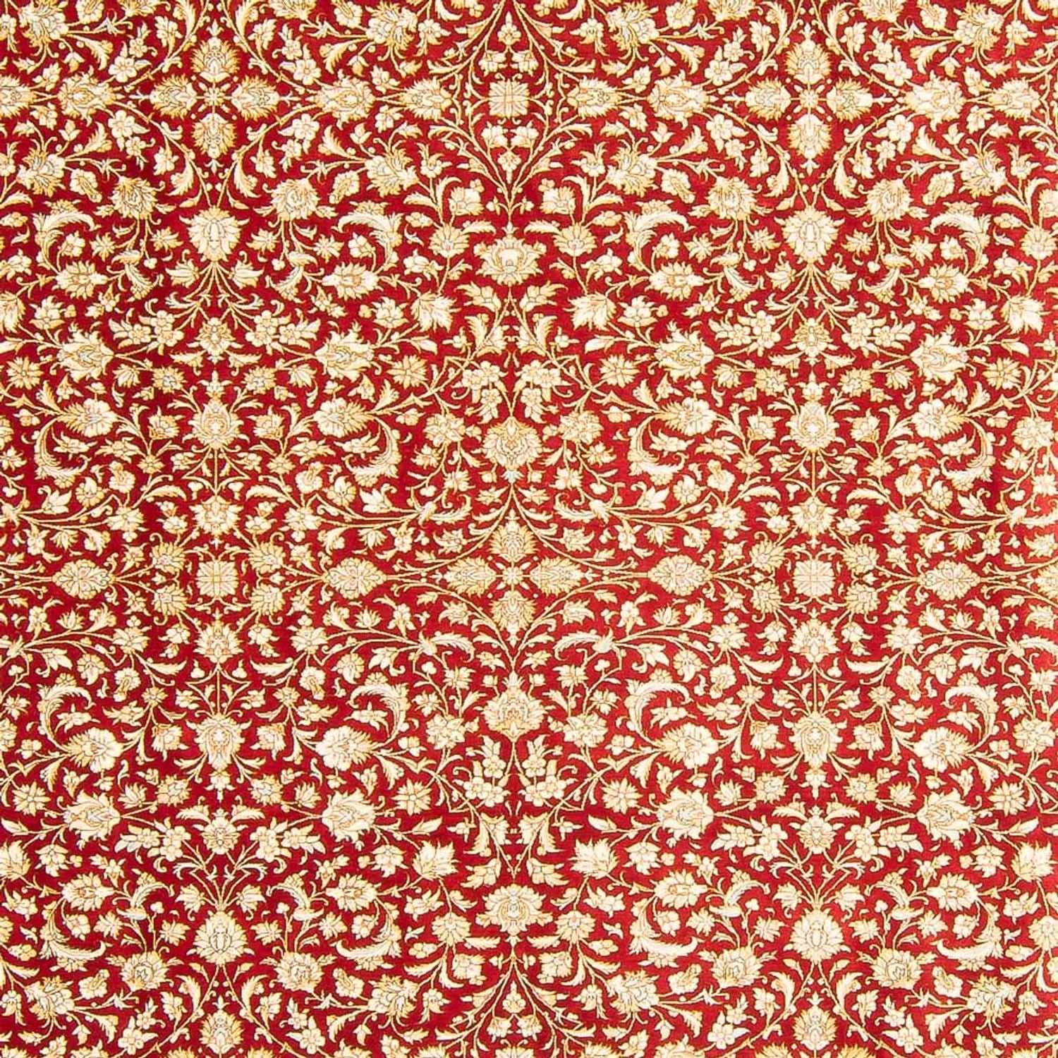 Silketæppe - Ghom Silk - Premium - 294 x 197 cm - rød