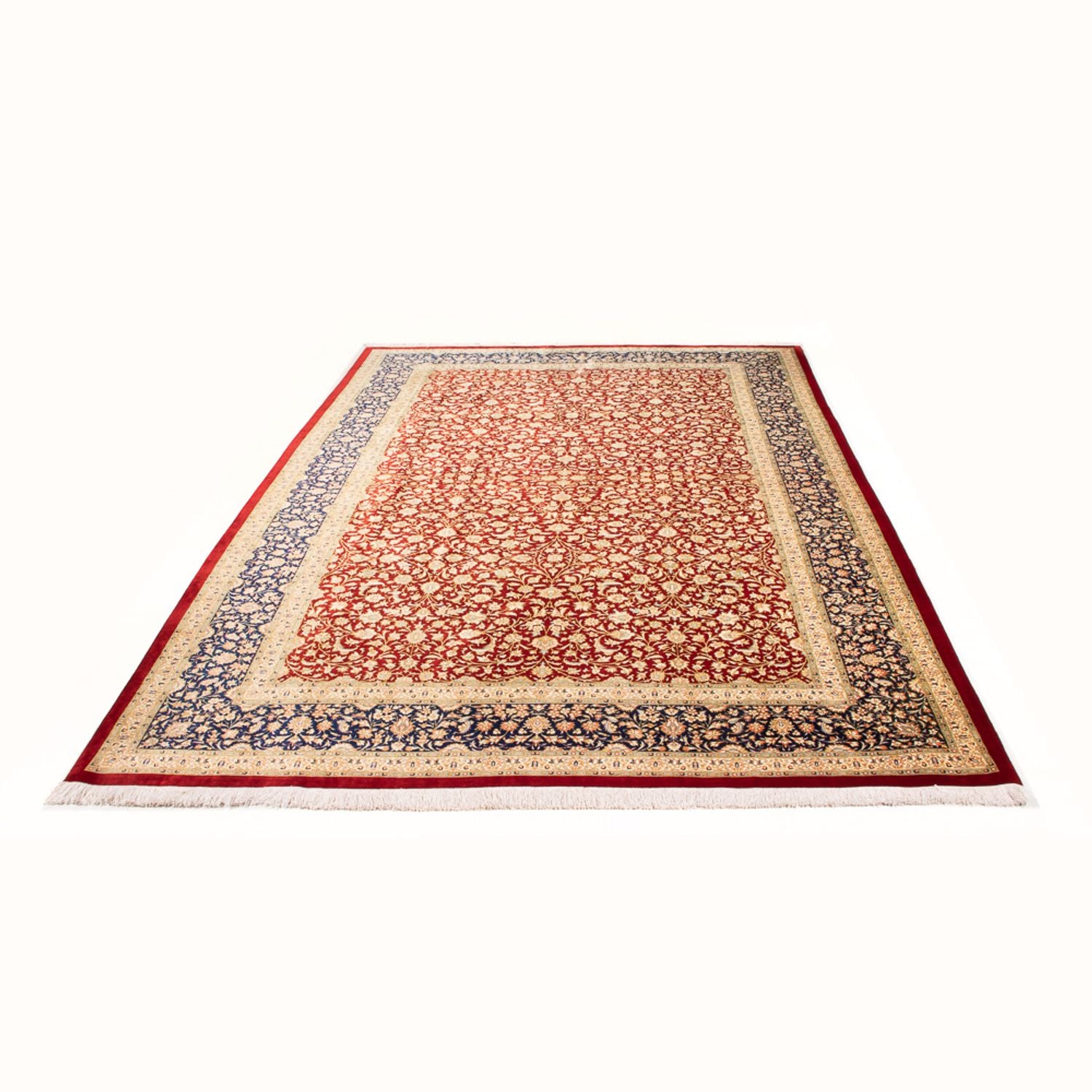 Silketæppe - Ghom Silk - Premium - 294 x 197 cm - rød