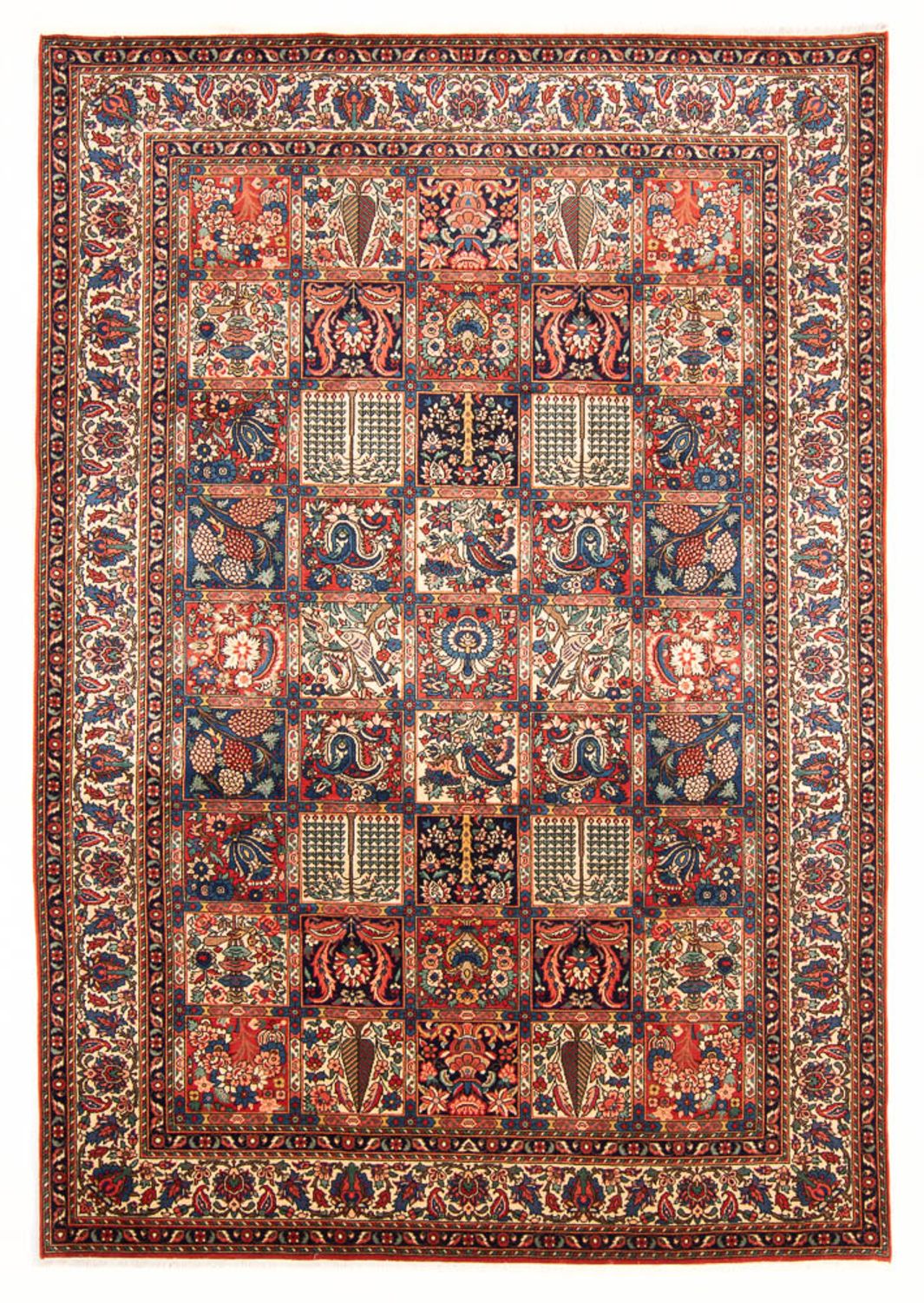 Persisk tæppe - Nomadisk - 300 x 210 cm - mørkeblå